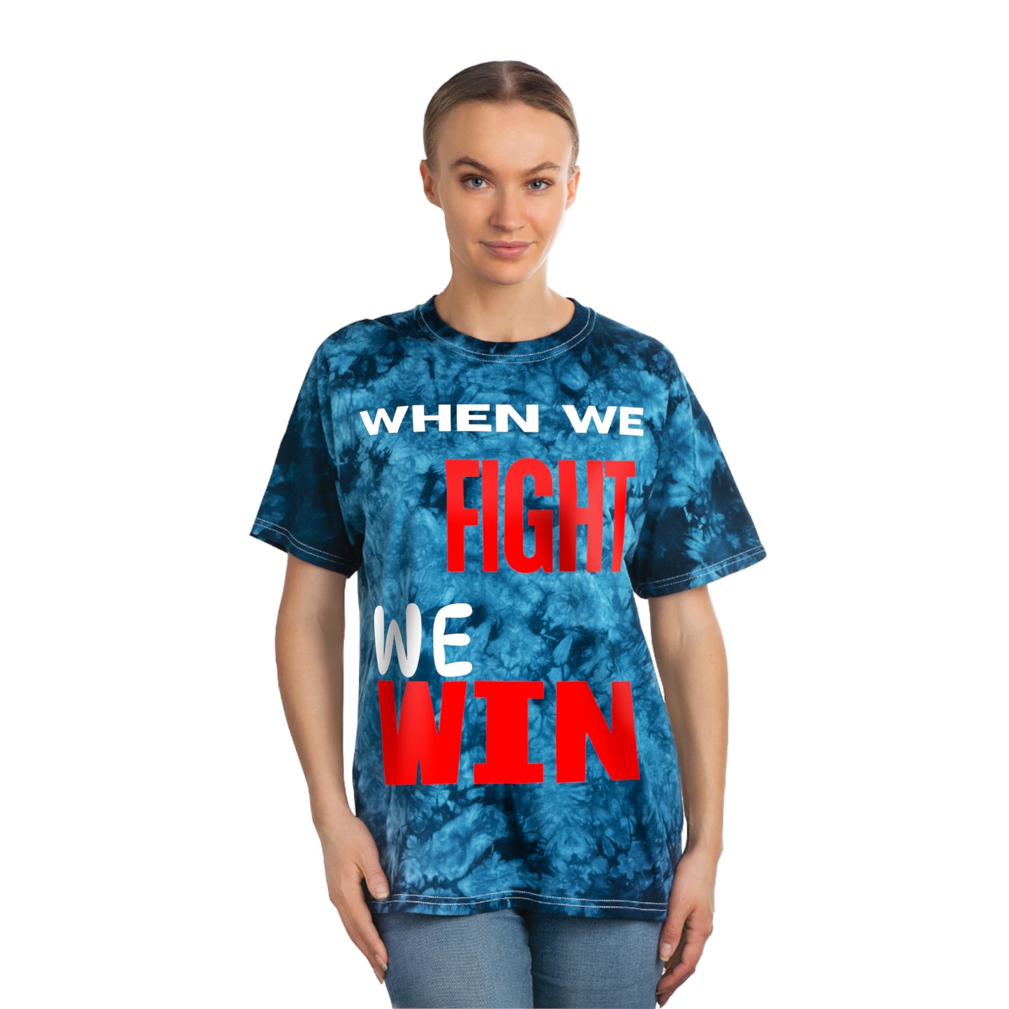 Navy When We Fight Tye Dye T-Shirt