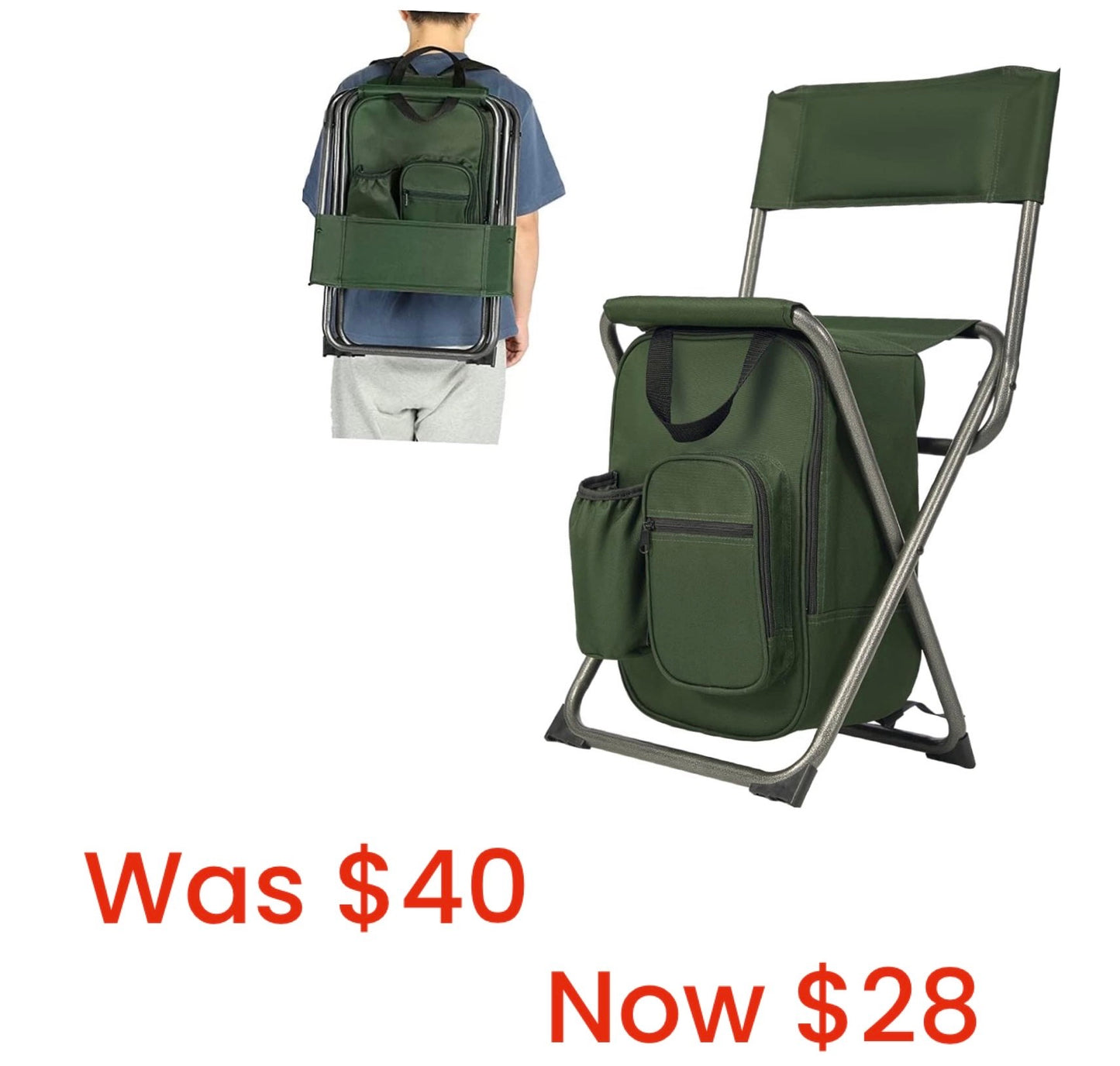 Outdoor - Backpack with Folding Chair